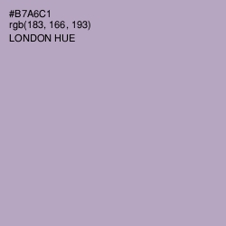 #B7A6C1 - London Hue Color Image